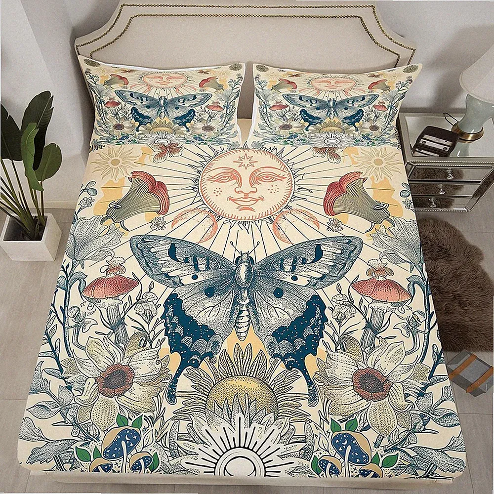 sun & moon bed sheets