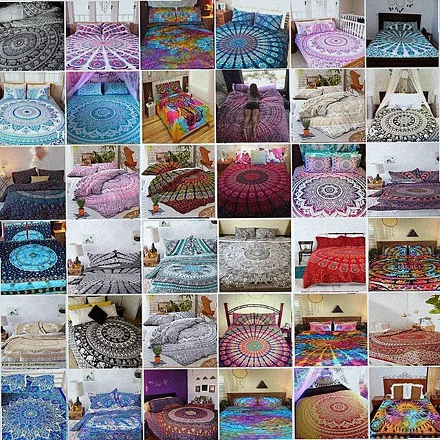 Indian Mandala Doona Duvet Cover Quilt Queen/Single Twin Size Bedding Throw Set