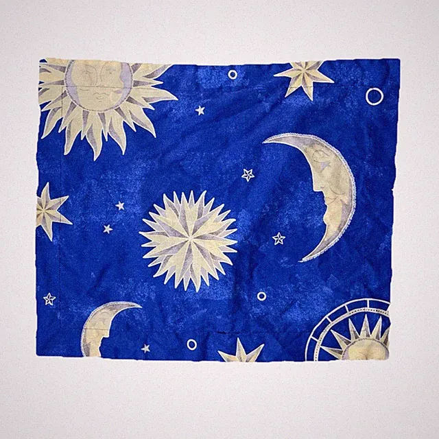 Vtg 90s Celestial Whimsigoth Sun Moon & Stars Pillowcase Cover Standard (1)